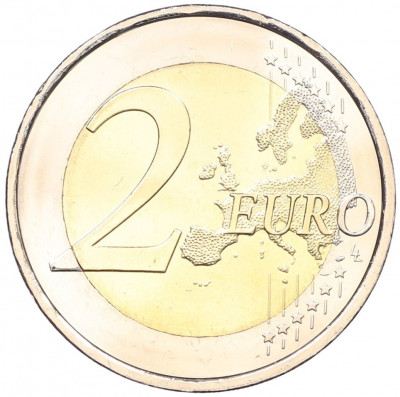 2 евро 2017 года Испания «ЮНЕСКО — Церковь Санта-Мария-дель-Наранко в Овьедо»