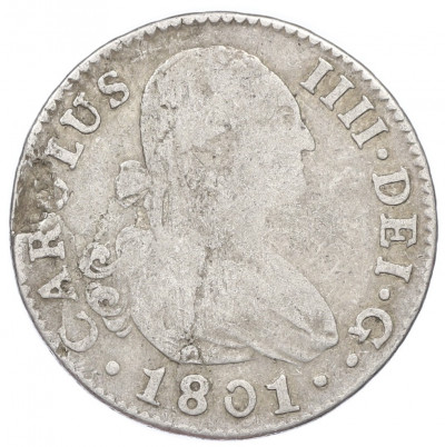 2 реала 1801 года Испания