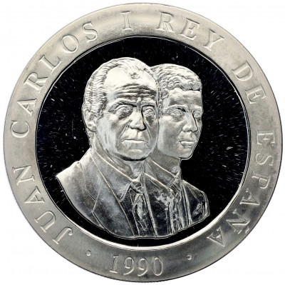 2000 песет 1990 года Испания «XXV Летние Олимпийские игры в Барселоне 1992 — Человеческая пирамида»