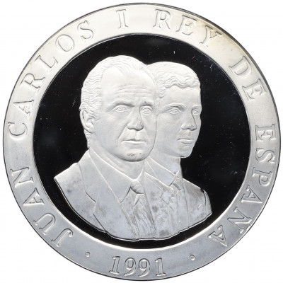 2000 песет 1991 года Испания «XXV Летние Олимпийские игры в Барселоне 1992 — Теннис»