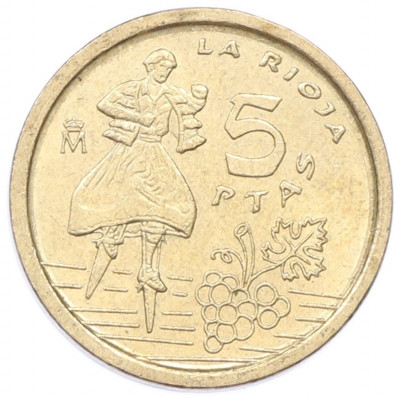5 песет 1996 года Испания «Риоха»