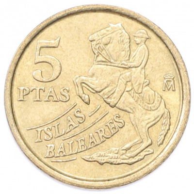 5 песет 1997 года Испания «Балеарские острова»