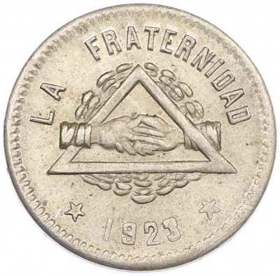 Торговый (кооперативный) жетон 25 сентимо 1915 года Испания — провинция Барселона