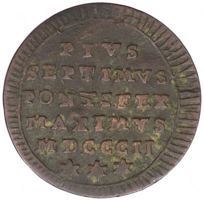 1 кваттрино 1802 года Папская область