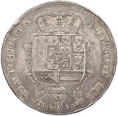 10 лир 1807 года Королевство Этрурия (Тоскана)