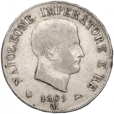5 лир 1809 года Наполеоновское королевство Италия