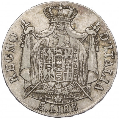 5 лир 1809 года Наполеоновское королевство Италия