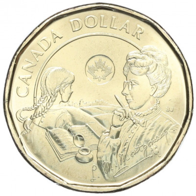 1 доллар 2024 года Канада «150 лет со дня рождения Люси Мод Монтгомери»