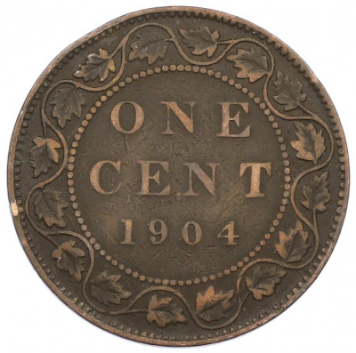1 цент 1904 года Канада