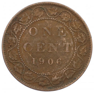 1 цент 1906 года Канада