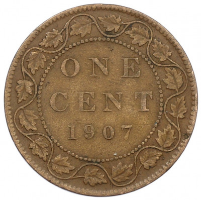 1 цент 1907 года Канада