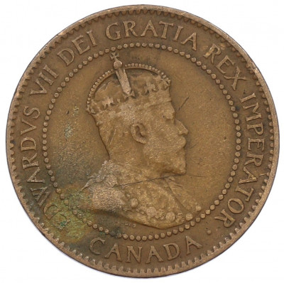 1 цент 1907 года Канада