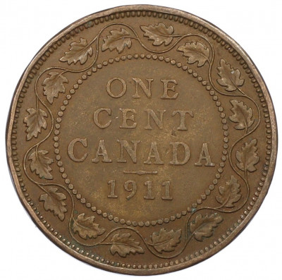 1 цент 1911 года Канада