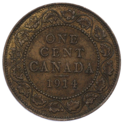 1 цент 1914 года Канада