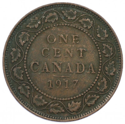 1 цент 1917 года Канада