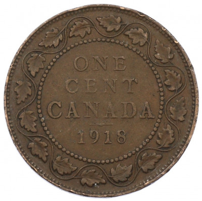 1 цент 1918 года Канада