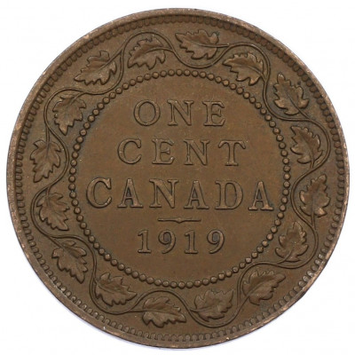 1 цент 1919 года Канада