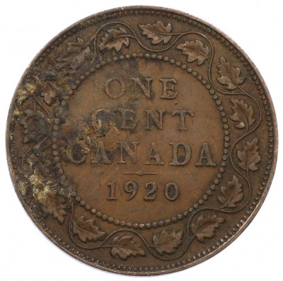 1 цент 1920 года Канада