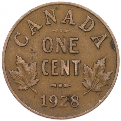1 цент 1928 года Канада