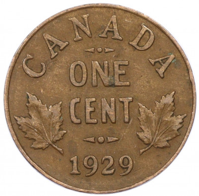 1 цент 1929 года Канада