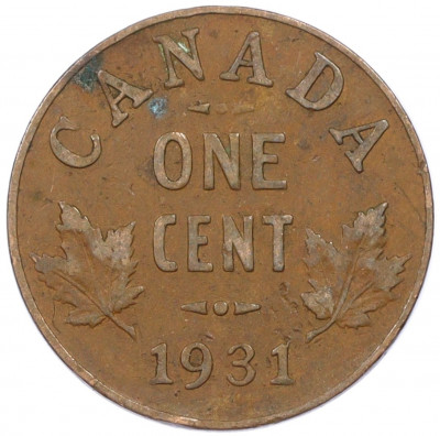1 цент 1931 года Канада