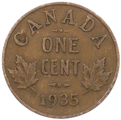 1 цент 1935 года Канада