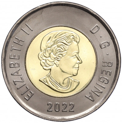 2 доллара 2022 года Канада «Дань уважения Королеве Елизавете II»