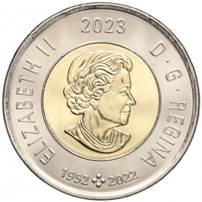 2 доллара 2023 года Канада «100 лет со дня рождения Жан-Поля Риопеля» (Цветное покрытие)