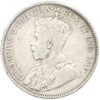 25 центов 1914 года Канада