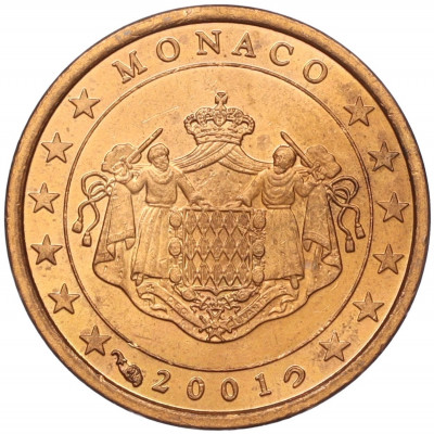 1 евроцент 2001 года Монако