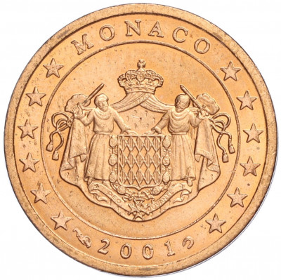 2 евроцента 2001 года Монако