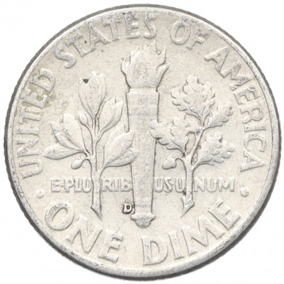 1 дайм (10 центов) 1960 года D США