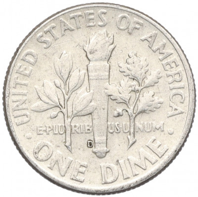 1 дайм (10 центов) 1964 года D США