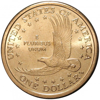 1 доллар 2000 года D США Сакагавея «Парящий орел»