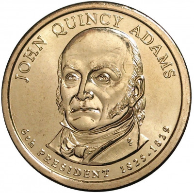 1 доллар 2008 года Р США «6-й президент США Джон Куинси Адамс»