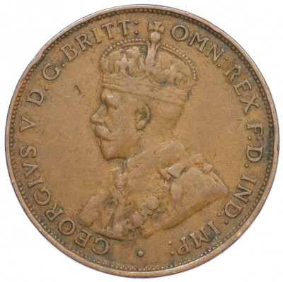 1 пенни 1933 года Австралия