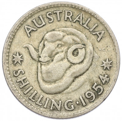 1 шиллинг 1954 года Австралия