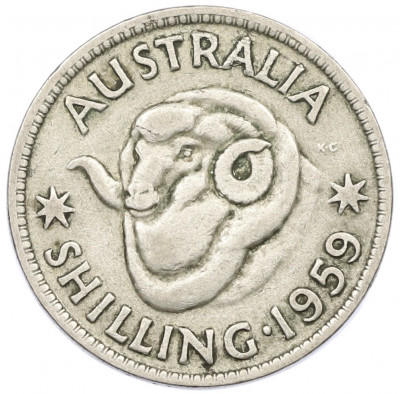 1 шиллинг 1959 года Австралия