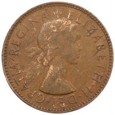 1/2 пенни 1954 года Австралия