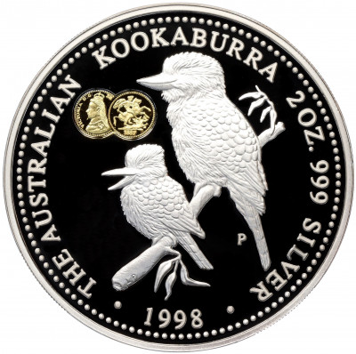 2 доллара 1998 года Австралия «Австралийская Кукабара — Privy Mark 1 соверен 1887 года»