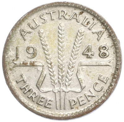 3 пенса 1948 года Австралия