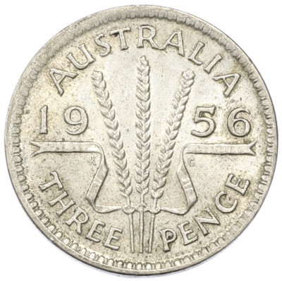 3 пенса 1956 года Австралия