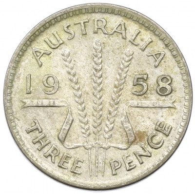 3 пенса 1958 года Австралия