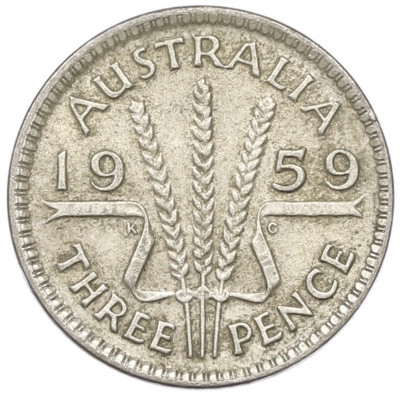 3 пенса 1959 года Австралия