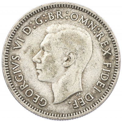 6 пенсов 1951 года PL Австралия