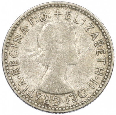 6 пенсов 1955 года Австралия