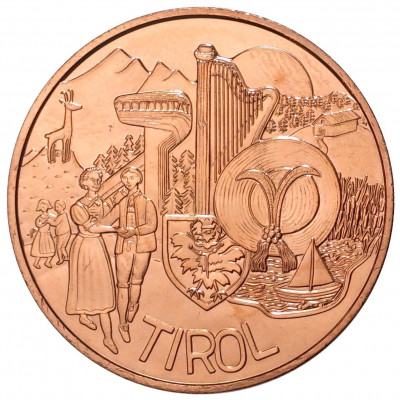 10 евро 2014 года Австрия «Земли Австрии — Тироль»