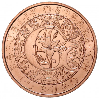 10 евро 2017 года Австрия «Посланники небес — Архангел Гавриил»