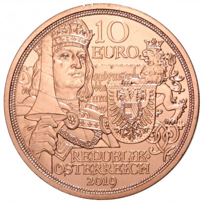 10 евро 2019 года Австрия «Рыцарские истории — Рыцарство»