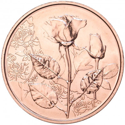 10 евро 2021 года Австрия «Язык цветов — Роза»